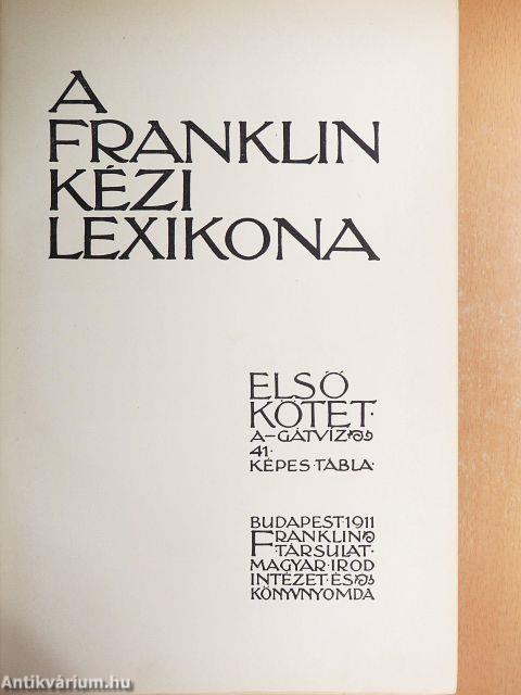 A Franklin kézi lexikona I-III.