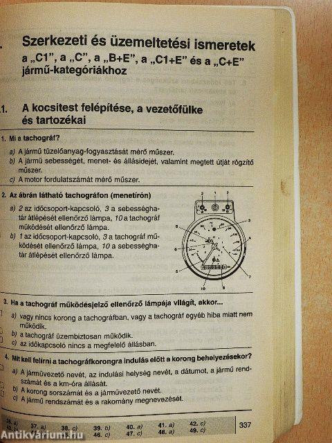 A járművezetői vizsga teszt kérdéseinek gyűjteménye