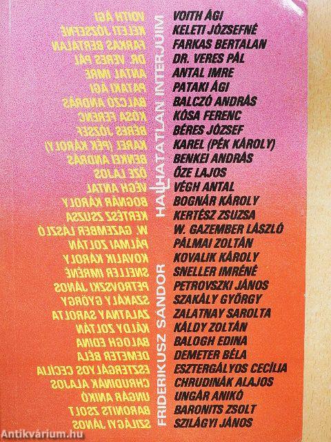 Hal(l)hatatlan interjúim