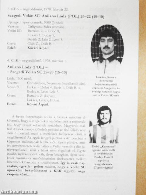 A Pick Szeged európai kupatörténete