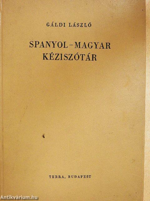 Spanyol-magyar kéziszótár