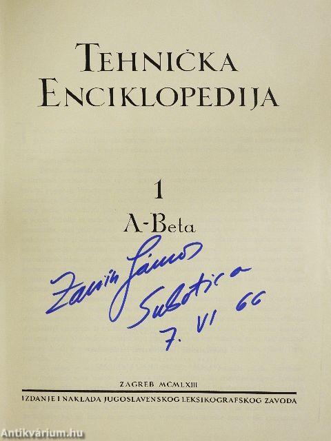 Tehnicka Enciklopedija 1-11. (nem teljes sorozat)