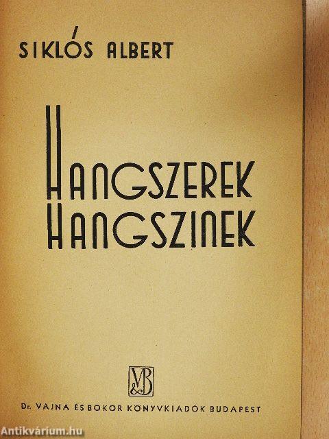 Hangszerek/Hangszinek