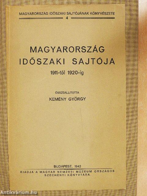 Magyarország időszaki sajtója 1911-től 1920-ig