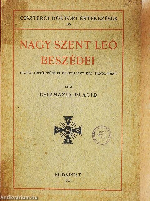 Nagy Szent Leó beszédei