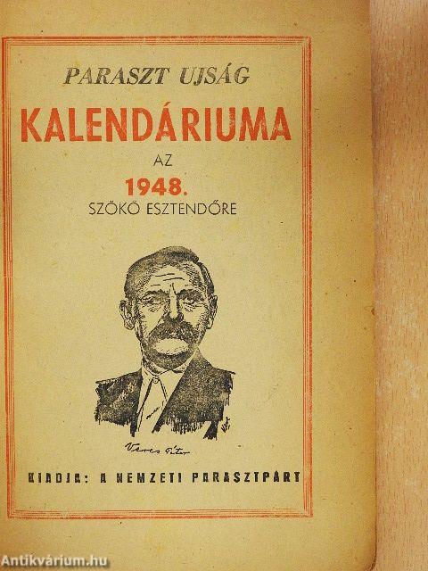 Paraszt Ujság Kalendáriuma az 1948. szökő esztendőre