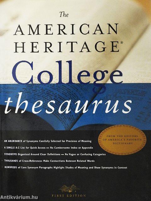 The American Heritage College Thesaurus