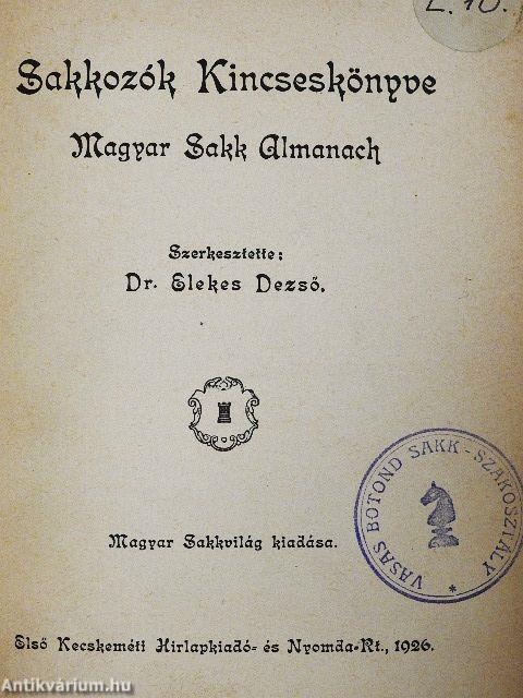 Sakkozók Kincseskönyve