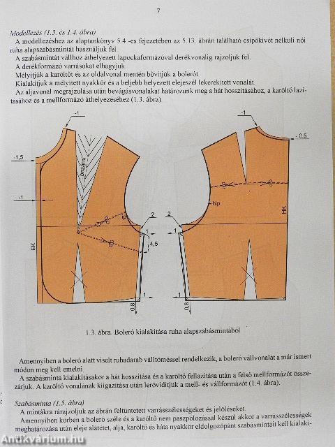 Nőiruha - szabás szakrajz II.