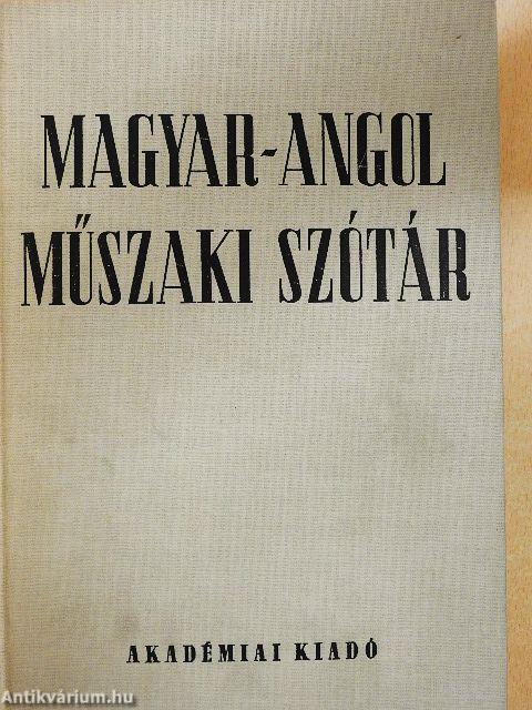 Magyar-angol műszaki szótár