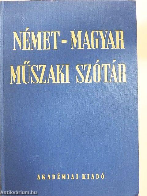 Német-magyar műszaki szótár