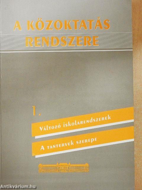 A közoktatás rendszere 1.