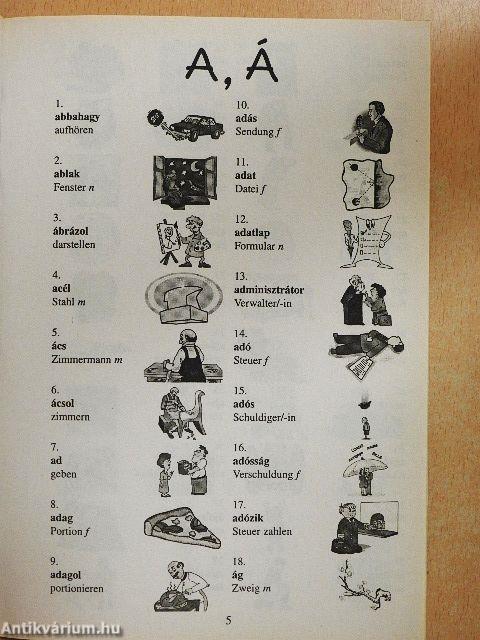 Képes német szótár