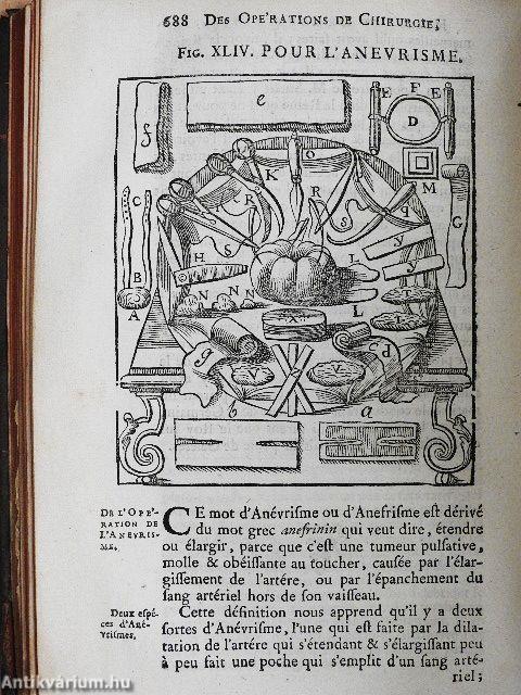 Cours d'operations de Chirurgie II. (töredék)