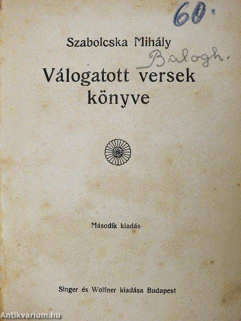 Válogatott versek könyve