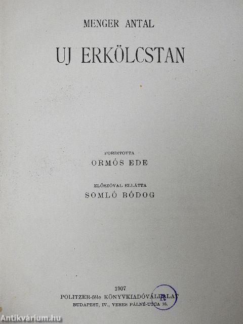 Uj erkölcstan