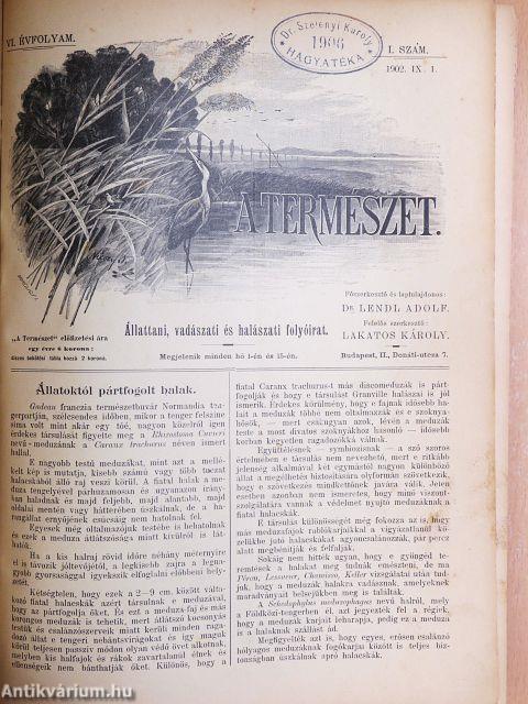 A Természet 1902. szeptember 1.-1903. augusztus 15.