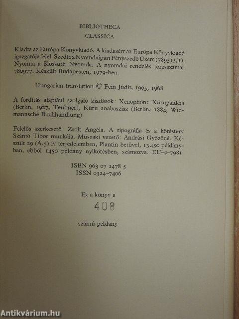 Kürosz nevelkedése/Anabázis