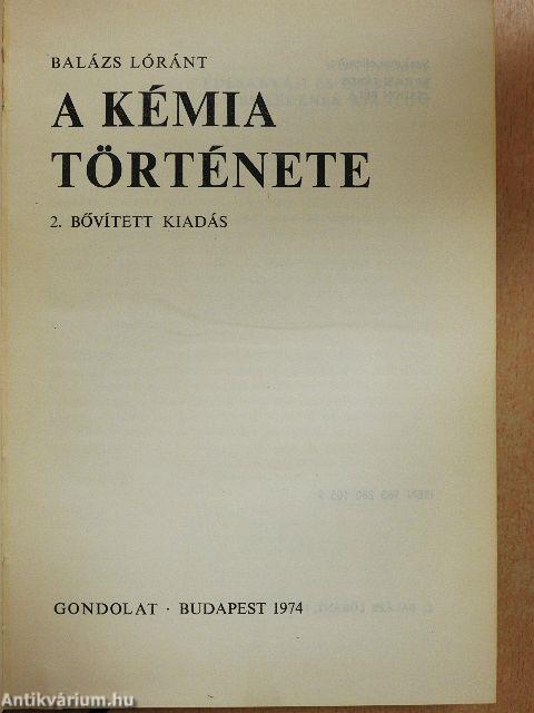A kémia története