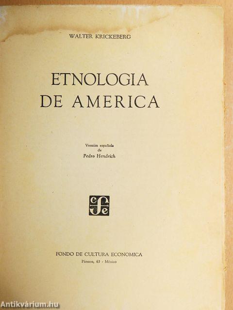 Etnologia de America
