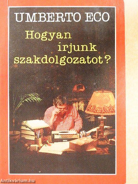Hogyan írjunk szakdolgozatot?