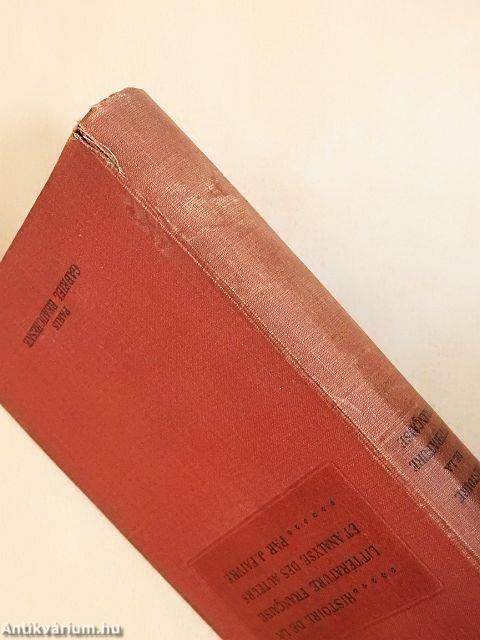 Histoire de la littérature francaise et analyse des auteurs