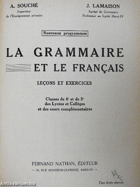 La grammaire nouvelle et le francais