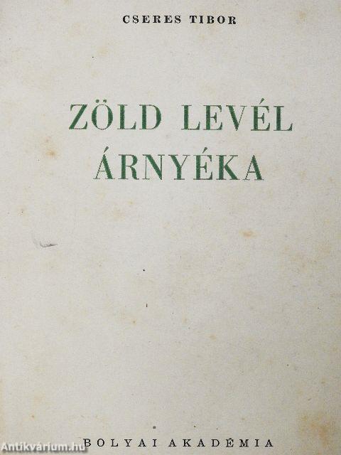Zöld levél árnyéka