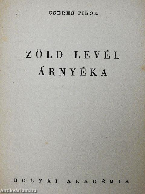 Zöld levél árnyéka