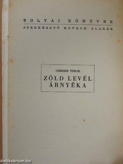 Zöld levél árnyéka