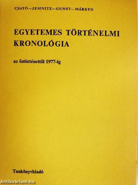 Egyetemes történelmi kronológia I-II.