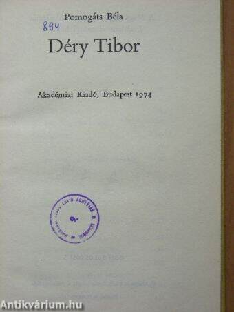 Déry Tibor