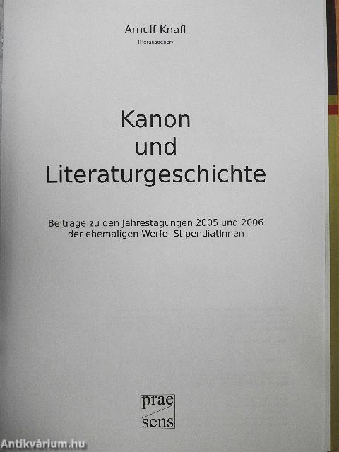 Kanon und Literaturgeschichte