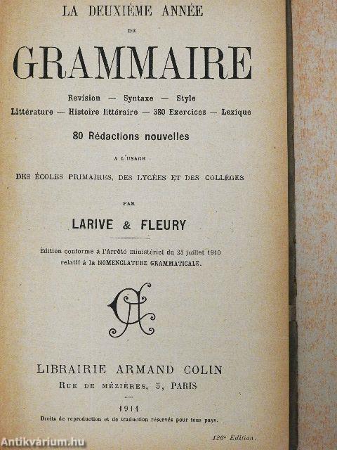 La Deuxiéme Année de Grammaire