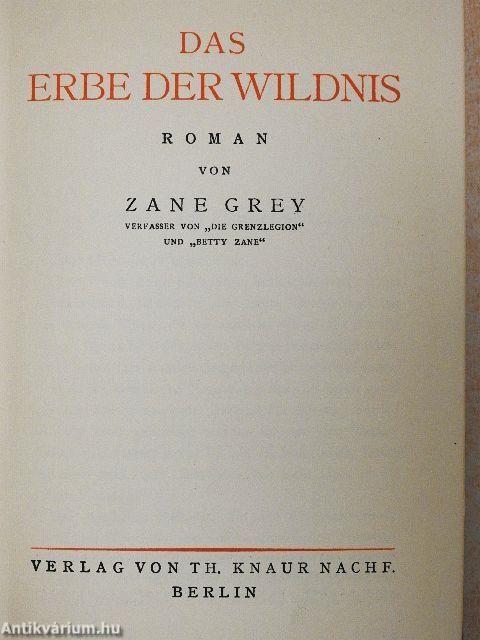 Das erbe der wildnis