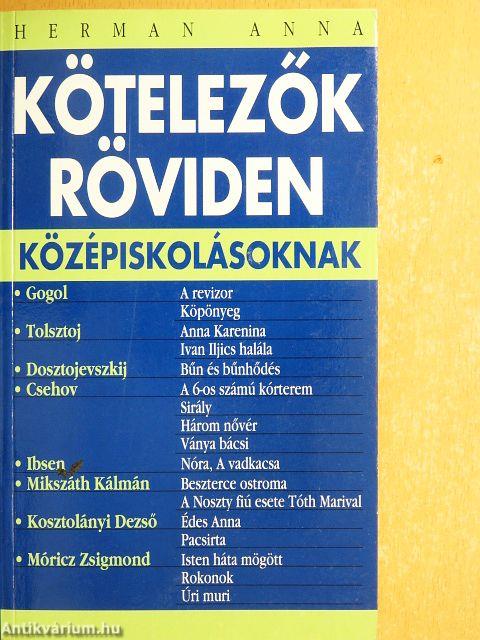 Kötelezők röviden középiskolásoknak 3.
