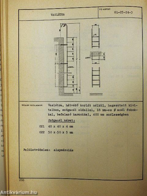 Kézikönyv a vas- és fémszerkezetek árkialakításához