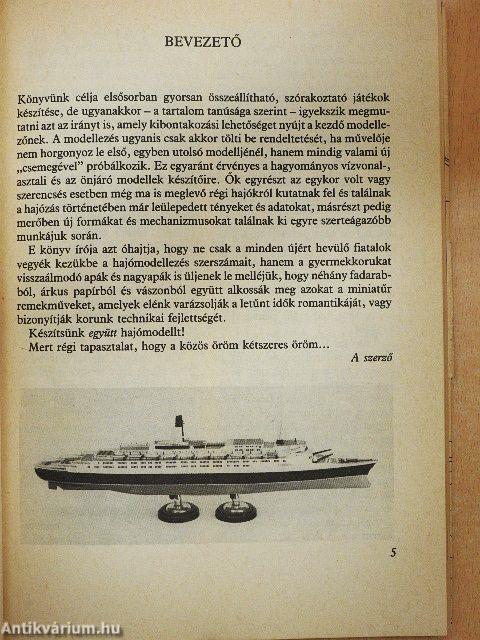 Készítsünk hajómodellt! - Tervrajz-melléklettel
