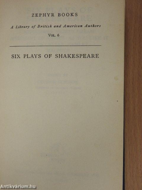 Six Plays of Shakespeare