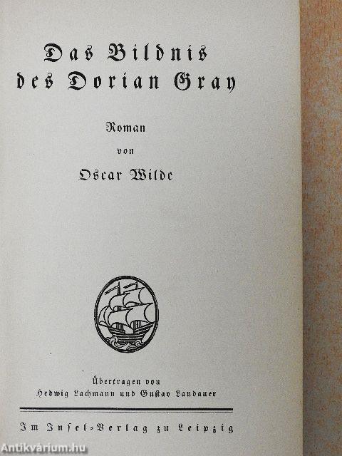 Das Bildnis des Dorian Gray (gótbetűs)