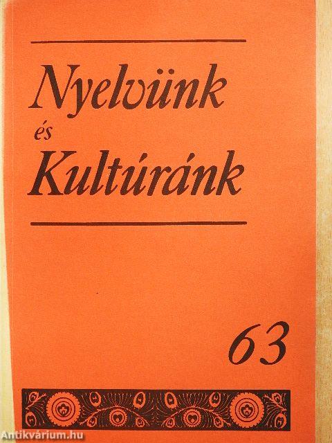 Nyelvünk és Kultúránk 63.