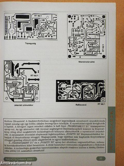 Rádiótechnika 2006. (nem teljes évfolyam)
