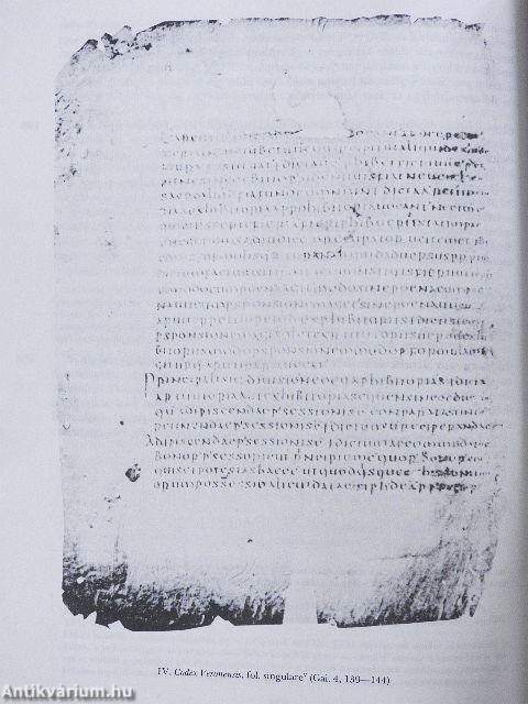 A római jog története és institúciói