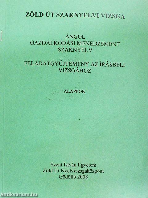 Zöld út szaknyelvi vizsga