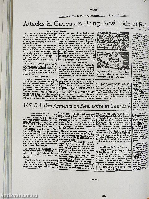 Letters addressed to the UN Security Council 1992-1993