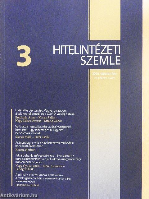 Hitelintézeti szemle 2020. szeptember