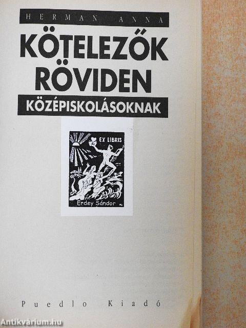 Kötelezők röviden középiskolásoknak 2.