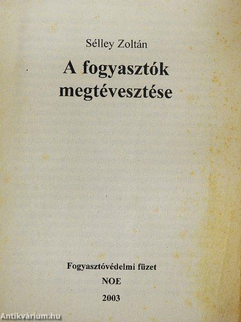 A fogyasztók megtévesztése