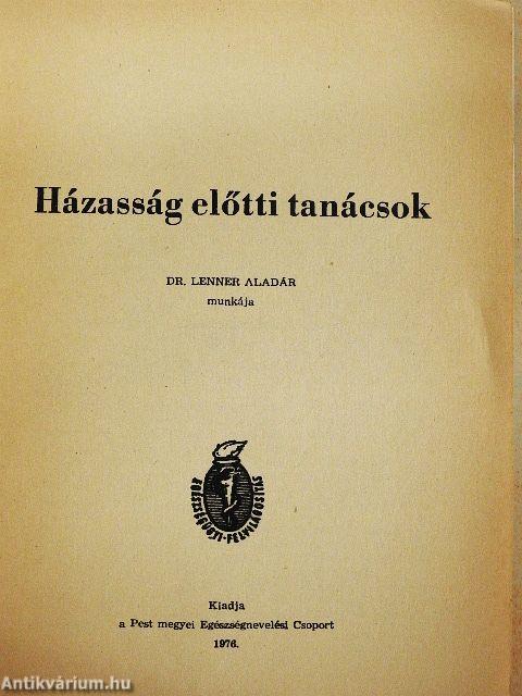 Házasság előtti tanácsok