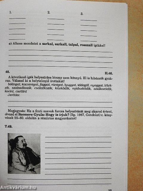 Helyesírási gyakorlófüzet 8. osztály